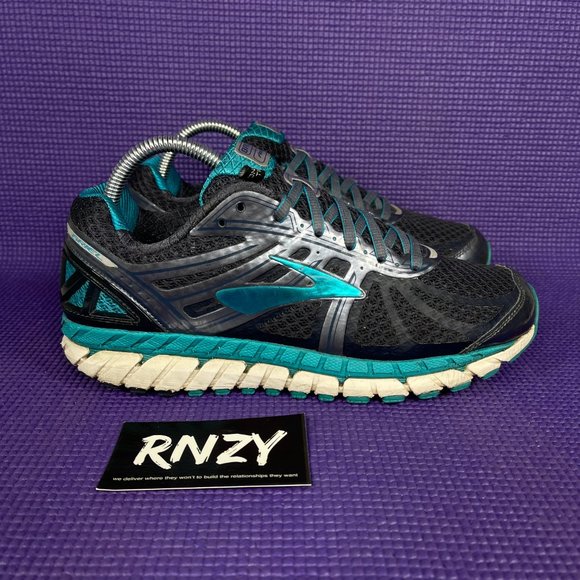 Brooks Shoes - Brooks Ariel 16 Navy Blue Teal Athletic Sneakers